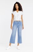 Pantacourt large en denim