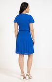 Robe plissée unie