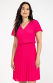Robe plissée unie