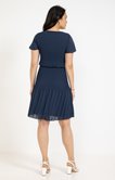 Robe plissée unie