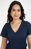 Robe plissée unie