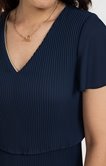 Robe plissée unie