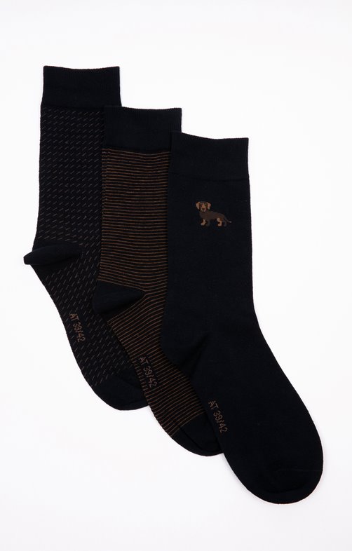 Pack 3 paires de chaussettes Teckel