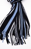 Echarpe tricotée R Blue