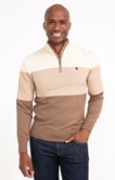 Pull col montant rayé Trio