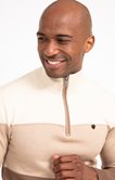 Pull col montant rayé Trio