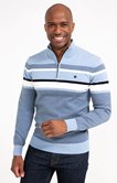 Pull col montant rayé Ocean