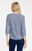Tee-shirt rayé et imprimé fleurs