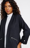 Veste en maille chîné