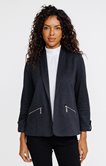 Veste en maille chîné