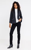Veste en maille chîné