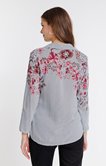 Chemise rayée imprimée