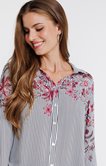 Chemise rayée imprimée