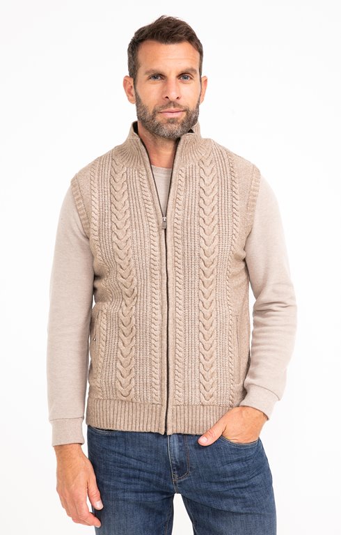 Gilet sans manches doublé polaire 