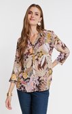 Chemise imprimée feuillage