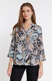 Chemise imprimée feuillage