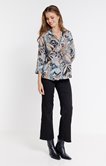 Chemise imprimée feuillage