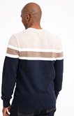 Pull col rond rayé Grady