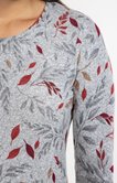 TEE-SHIRT IMPRIME FLEURS, COL ROND