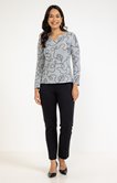 TEE-SHIRT IMPRIME FEUILLES
