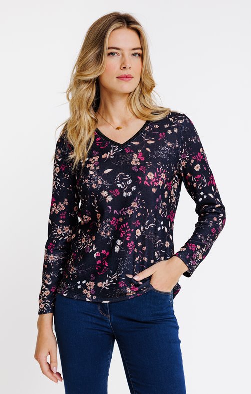 Tee-shirt imprimé fleurs