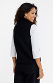 Cardigan sans manches détail torsadés