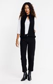 Cardigan sans manches détail torsadés