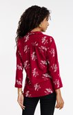 Chemise unie brodée