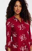 Chemise unie brodée