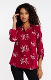 Chemise unie brodée