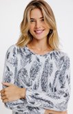 Tee-shirt à effet jacquard