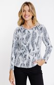 Tee-shirt à effet jacquard