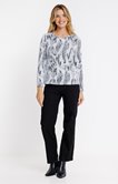 Tee-shirt à effet jacquard