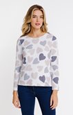Tee-shirt imprimé cœurs
