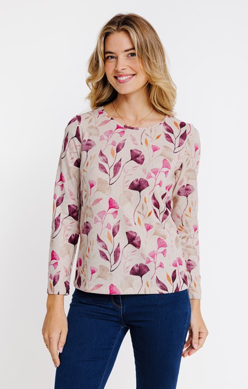 Tee-shirt imprimé feuillage