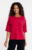 Pull détails strass