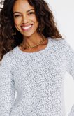 TEE-SHIRT EFFET JAQUARD