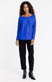 Pull rayures strass