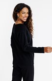 Pull rayures strass