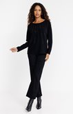 Pull rayures strass