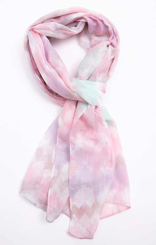 Grand foulard imprimé tie&dye