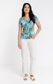 T-shirt manche courte col v