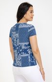 Tshirt manche courte col mao