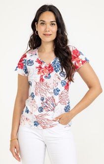 Tshirt manche courte col V