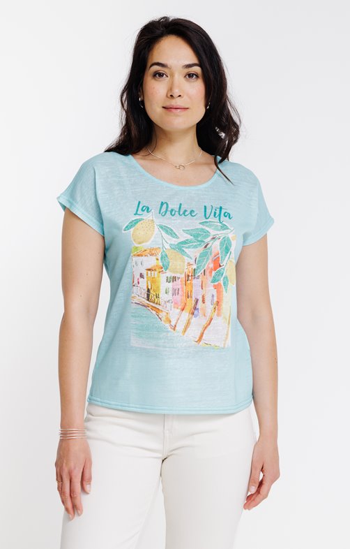 Tee-shirt imprimé manches courtes