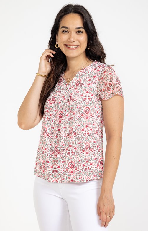 Tee-shirt imprimé en voile