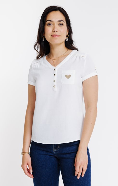 Tee-shirt uni manches courtes
