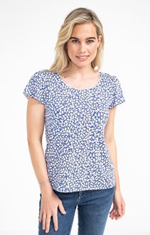 Tee-shirt imprimé floral avec dos ouvert
