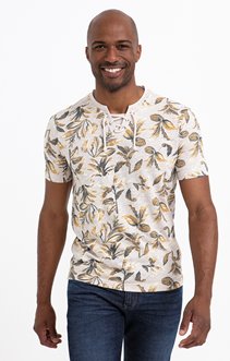 Tee-shirt manches courtes feuille