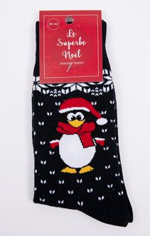 Chaussettes motif pingouin